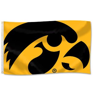 Iowa Hawkeyes Mega Mascot Flag