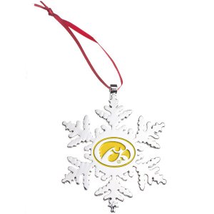 Iowa Hawkeyes Snowflake Ornament