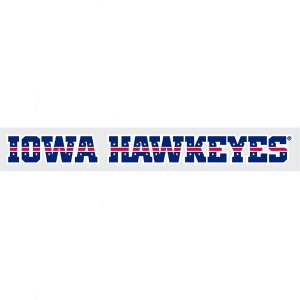 Iowa Hawkeyes Patriotic Iowa Hawkeyes Decal