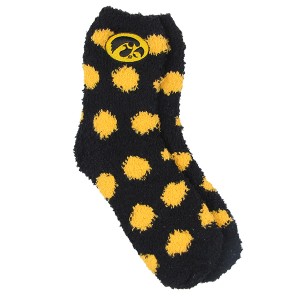 Iowa Hawkeyes Fuzzy Dot Socks