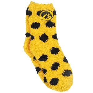 Iowa Hawkeyes Fuzzy Dot Socks