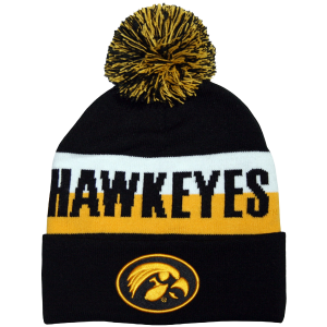 Iowa Hawkeyes JAQ Script Cuff Knit Hat