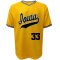 Iowa Hawkeyes Baseball Obermueller Gold #33 Jersey