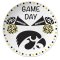 Iowa Hawkeyes Game Day Round Plate