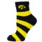 Iowa Hawkeyes Fuzzy Stripe Socks