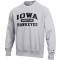 Iowa Hawkeyes Wrestling Grey Reverse Weave Crew Sweat