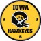 Iowa Hawkeyes Vintage Helmet Clock