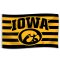 Iowa Hawkeyes Striped Spirit Flag