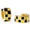 Iowa Hawkeyes Checkered Earrings