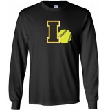 Iowa Hawkeyes Softball I Logo Ball Long Sleeve Tee