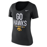 Iowa Hawkeyes Women's Go Hawks Tee