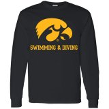Iowa Hawkeyes Swimming and Diving Long Sleeve Tee