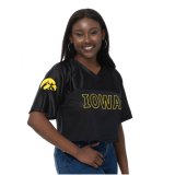 Iowa Hawkeyes Women's Woven Mesh Tee