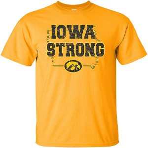 Iowa Hawkeyes Iowa Strong Gold Tee - Short Sleeve