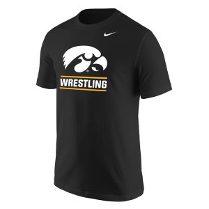 Iowa Hawkeyes Wrestling Logo Core Tee
