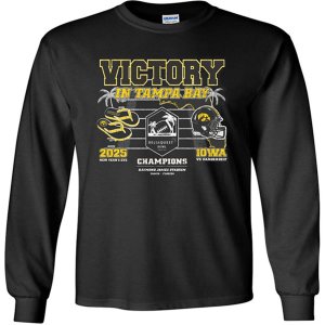Iowa Hawkeyes 2025 ReliaQuest Bowl Champions Tee - Long Sleeve